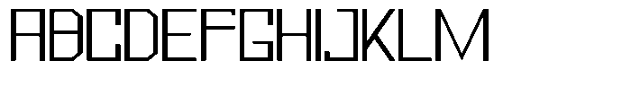 Mechorid Extra Light Expanded Font UPPERCASE