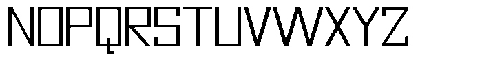 Mechorid Extra Light Expanded Font UPPERCASE