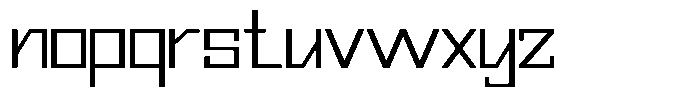 Mechorid Extra Light Expanded Font LOWERCASE