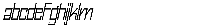Mechorid Extra Light Oblique Condensed FONT