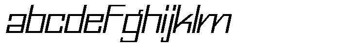 Mechorid Extra Light Oblique Expanded FONT