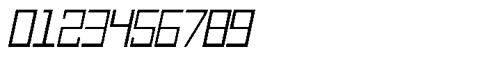 Mechorid Extra Light Oblique Font OTHER CHARS