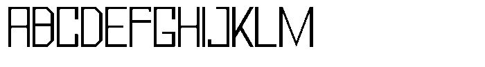 Mechorid Extra Light Font UPPERCASE