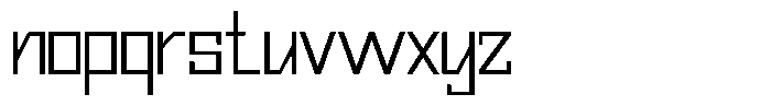 Mechorid Extra Light Font LOWERCASE