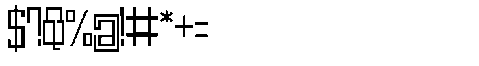 Mechorid Light Condensed Font OTHER CHARS
