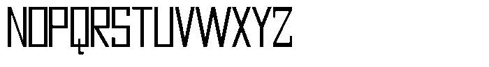 Mechorid Light Condensed Font UPPERCASE