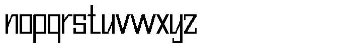 Mechorid Light Condensed Font LOWERCASE