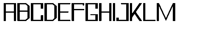 Mechorid Light Expanded Font UPPERCASE