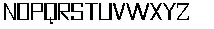 Mechorid Light Expanded Font UPPERCASE