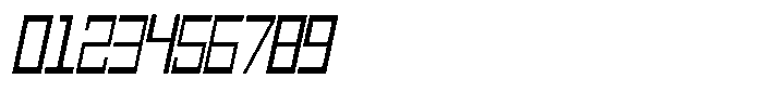 Mechorid Light Oblique Condensed Font OTHER CHARS