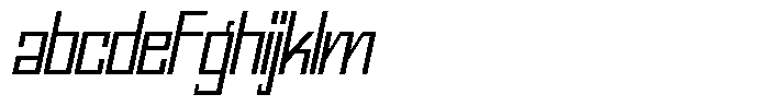 Mechorid Light Oblique Condensed FONT