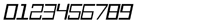 Mechorid Light Oblique Expanded Font OTHER CHARS