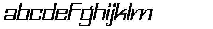 Mechorid Light Oblique Expanded FONT