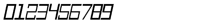 Mechorid Light Oblique Font OTHER CHARS