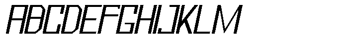 Mechorid Light Oblique Font UPPERCASE