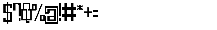 Mechorid Medium Condensed Font OTHER CHARS
