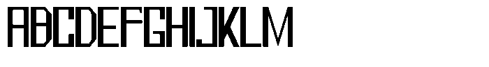 Mechorid Medium Condensed Font UPPERCASE