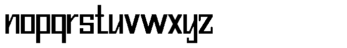 Mechorid Medium Condensed Font LOWERCASE
