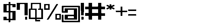 Mechorid Medium Expanded Font OTHER CHARS