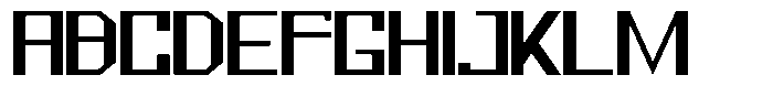 Mechorid Medium Expanded Font UPPERCASE
