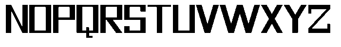 Mechorid Medium Expanded Font UPPERCASE