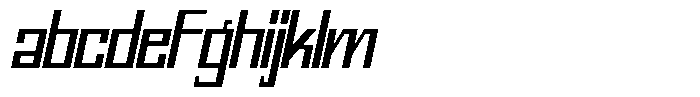 Mechorid Medium Oblique Condensed FONT