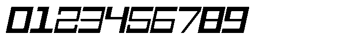 Mechorid Medium Oblique Expanded Font OTHER CHARS