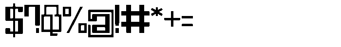 Mechorid Medium Font OTHER CHARS