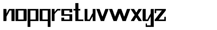 Mechorid Medium Font LOWERCASE