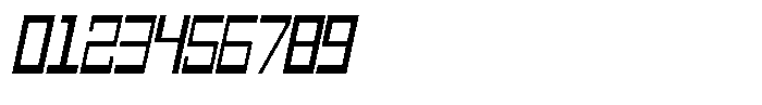 Mechorid Oblique Condensed Font OTHER CHARS