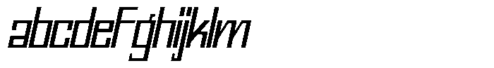 Mechorid Oblique Condensed FONT