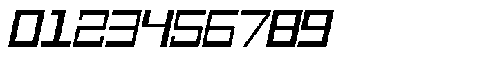 Mechorid Oblique Expanded Font OTHER CHARS