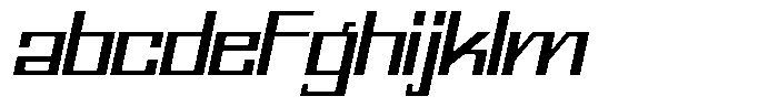 Mechorid Oblique Expanded FONT