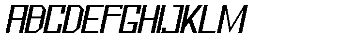 Mechorid Oblique Font UPPERCASE