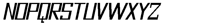 Mechorid Oblique Font UPPERCASE