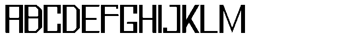 Mechorid Regular Font UPPERCASE