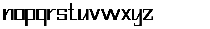 Mechorid Regular Font LOWERCASE