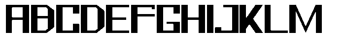 Mechorid Semi Bold Expanded Font UPPERCASE