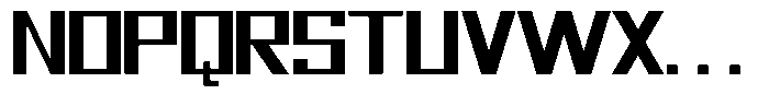 Mechorid Semi Bold Expanded Font UPPERCASE