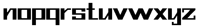 Mechorid Semi Bold Expanded Font LOWERCASE