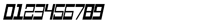 Mechorid Semi Bold Oblique Condensed Font OTHER CHARS