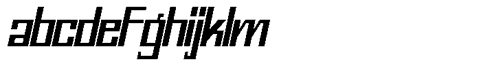 Mechorid Semi Bold Oblique Condensed FONT