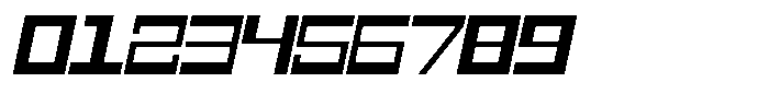 Mechorid Semi Bold Oblique Expanded Font OTHER CHARS