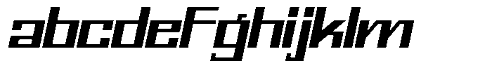 Mechorid Semi Bold Oblique Expanded FONT