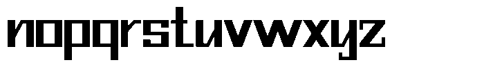 Mechorid Semi Bold Font LOWERCASE