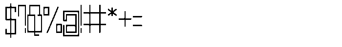 Mechorid Thin Condensed Font OTHER CHARS