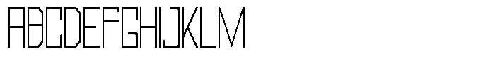 Mechorid Thin Condensed Font UPPERCASE