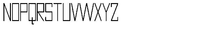 Mechorid Thin Condensed Font UPPERCASE
