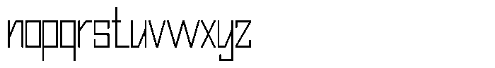 Mechorid Thin Condensed Font LOWERCASE