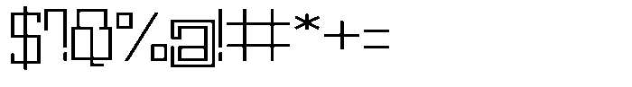 Mechorid Thin Expanded Font OTHER CHARS